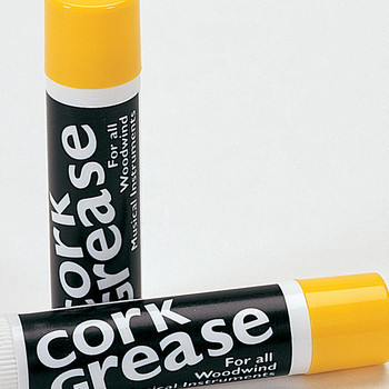 Cork grease tube for woodwind instruments